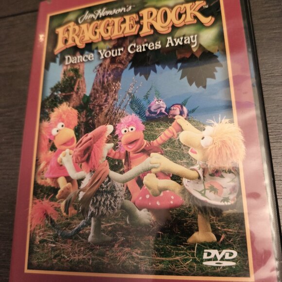 JIM HENSON'S FRAGGLE ROCK DANCE YOUR CARES AWAY 2004 DVD - Picture 1 of 2